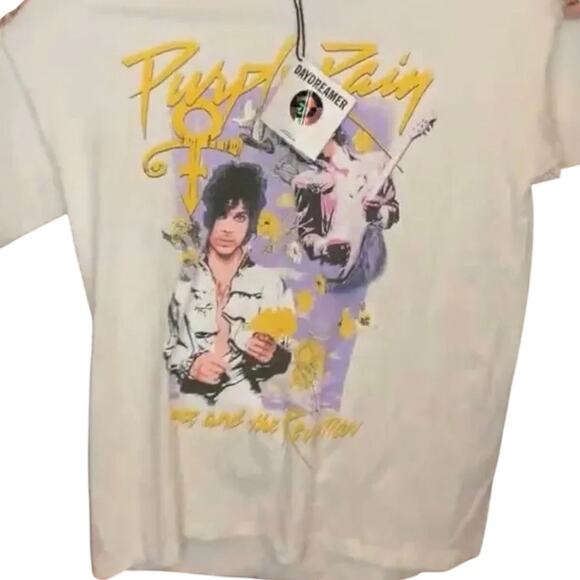 DAYDREAMER Prince & the Revolution Purple Rain Flowers Tee, Size S, New w/o Tag - Picture 6 of 8